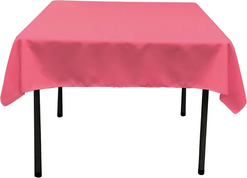 Vista 105 de LA Linen. Mantel cuadrado de popelina de poliéster