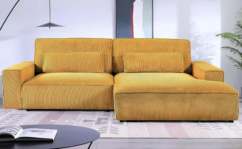 Vista 11 de Container Furniture Direct Luxe - Sofá modular de dos piezas de gran tamaño para sala de estar, sofá en forma de L con diván, tapizado con tela