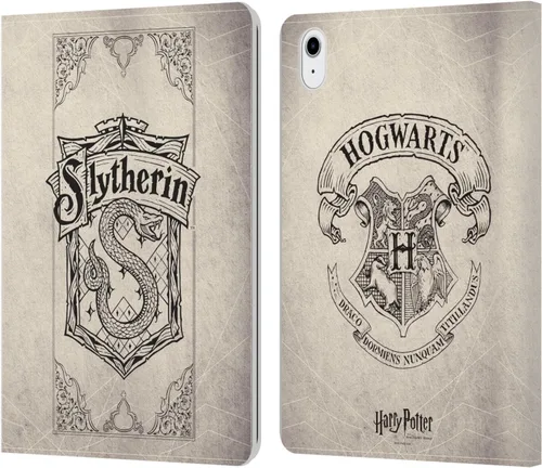 Vista 16 de Head Case Designs Funda de piel con licencia oficial de Harry Potter Gryffindor Parchment Sorcerer's Stone I, tipo cartera compatible con Apple iPad