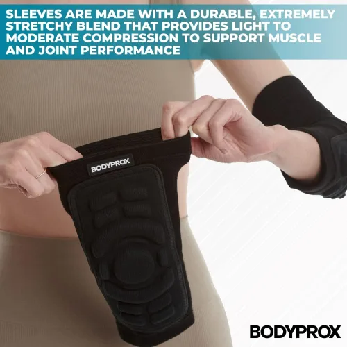Vista 4 de Bodyprox Almohadillas de protección para codos, 1 par, manga protectora para codo