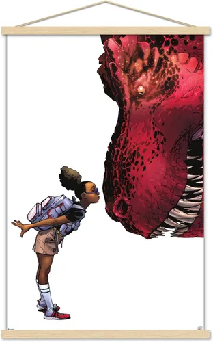 Vista 16 de Trends International Marvel Moon Girl & Devil Dinosaur - Póster de pared de beso, 22.4 pulgadas de largo x 14.7 pulgadas, versión enmarcada