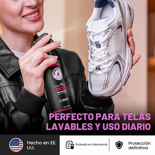 Vista 5 de Pink Miracle El Protector Repelente de Agua y Manchas para Tela en Aerosol para Zapatos