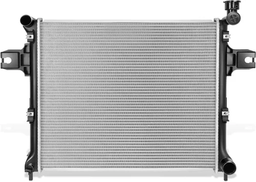 Vista 11 de DNA Motoring OEM-RA-2482 Radiador de aluminio atornillado estilo OE compatible con 02-05 Liberty AT, 19-15/16 pulgadas de ancho x 19-15/16 pulgadas