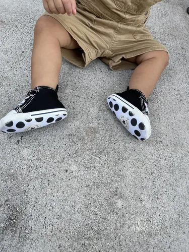Vista 8 de Happy Dino Tenis unisex para bebés suaves sin corbata suela antideslizante zapatos de lona para primeros caminos elegantes zapatos para recién