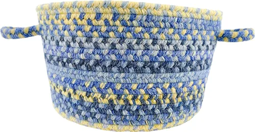 Vista 74 de Capel American Heritage Barn Blue Alfombra Trenzada de Cesta de 0' 12" Azul granero