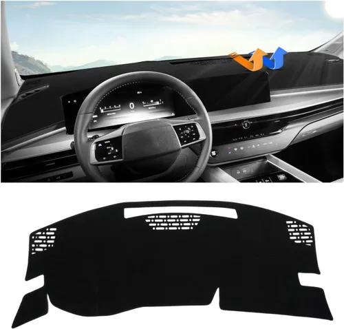 Vista 24 de Autorder - Tapete para salpicadero para 2007-2013 Chevy Chevrolet Silverado/GMC Sierra con dos guanteras, accesorios, cubierta de salpicadero