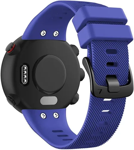 Vista 8 de REYDA Correa de silicona compatible con Garmin Swim 2/Forerunner 45, suave, flexible, transpirable, correa de reloj de silicona deportiva