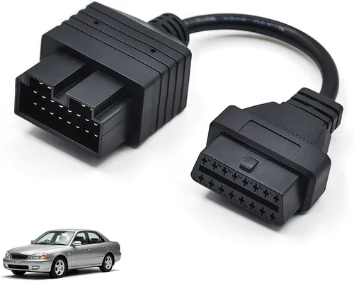 Vista 9 de Adaptador OBD1 a OBD2 para Ford de 7 pines a 16 pines Conector Negro Cable Adaptador OBD Herramienta de Diagnóstico de Reparación Conector