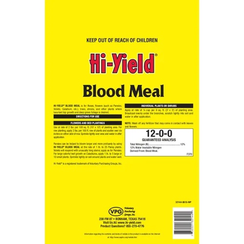 Vista 2 de Hi-Yield (32144) Harina de sangre 12-0-0, 2.75 libras