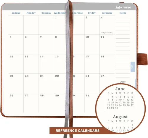 Vista 3 de Calendario de bolsillo 2026 – Agenda de bolsillo 2026 de enero de 2026 a diciembre de 2026, planificador pequeño para bolso, 6.4 x 3.8 pulgadas