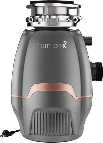 Vista 11 de Triturador de basura Trifecte de 1/2 HP para fregadero, triturador de residuos de alimentos de alimentación continua con cable de alimentación, más