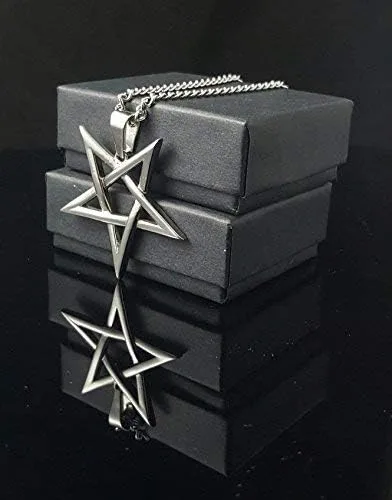Vista 3 de SigilofBaphomet.com Pentagrama invertido Pentáculo 316L Acero Inoxidable