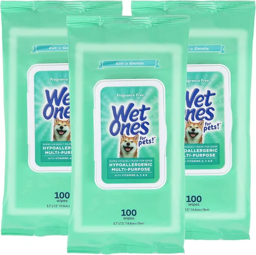 Vista 13 de Wet Ones Paquete mixto de 13 toallitas húmedas para humanos y mascotas, hipoalergénicas, 10 paquetes de toallitas para manos y cara para piel