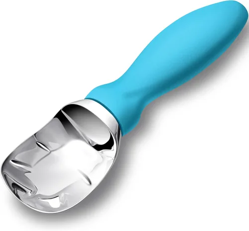 Vista 13 de Rainspire Cuchara de helado de acero inoxidable con mango cómodo, cuchara para helado resistente, pala para helado, ideal para cucharas de helado