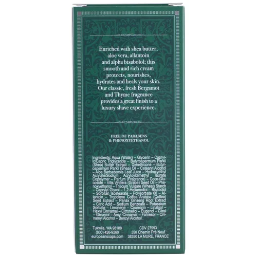 Vista 2 de Pre de Provence Brocha de Afeitar con mango de aluminio para hombres con espuma rápida, Bálsamo para después de afeitar