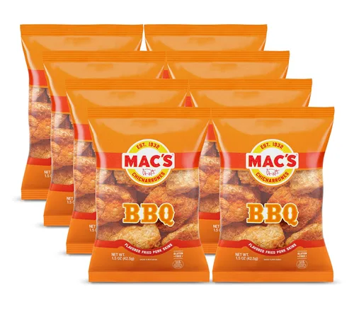 Vista 11 de Mac's Pieles de cerdo al rojo vivo, 5 onzas (paquete de 8)