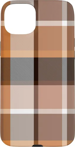 Vista 9 de iPhone 16 Buffalo Check Orange Brown Gingham Scottish Pattern Style Case