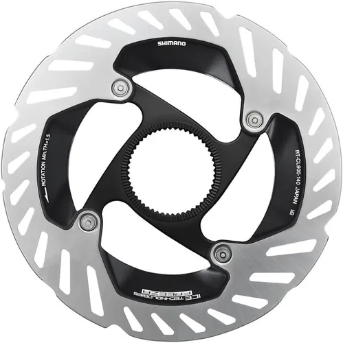 Vista 2 de Shimano RT-CL800-E 5.512 in - Rotor de disco con anillo de bloqueo externo