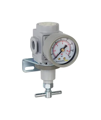 Vista 12 de PneumaticPlus SAR600T-N10BG Regulador de presión de aire, 1" NPT, mango