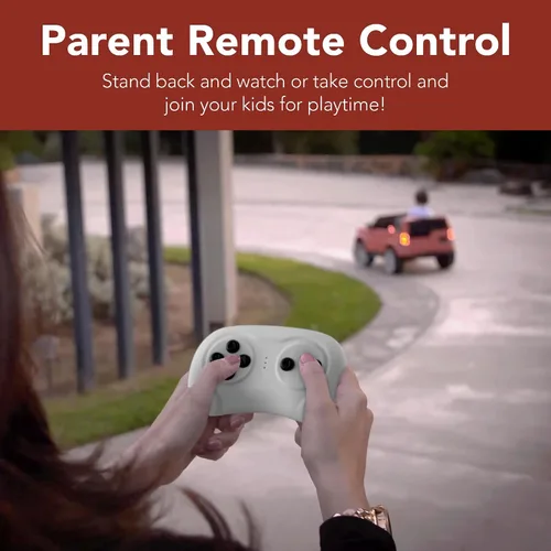 Vista 4 de Productos de la mejor elección, juguete de paseo para niños de 6V, mini camioneta, auto eléctrico de juego con control remoto para padres