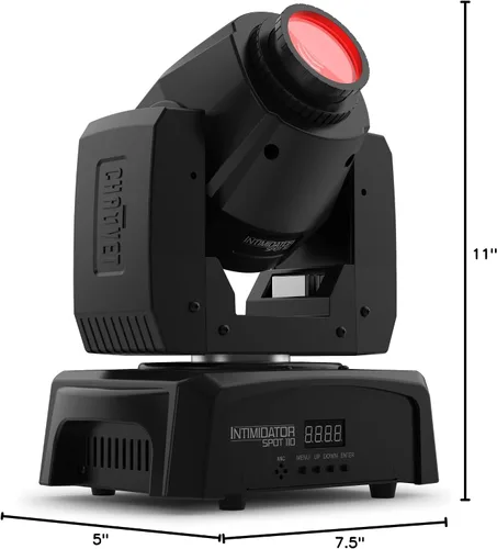 Vista 10 de CHAUVET DJ – Intimidator Spot 110 Compact Led Moving Head Diseño ligero para aplicaciones móviles Ruedas de color y Gobo para programación