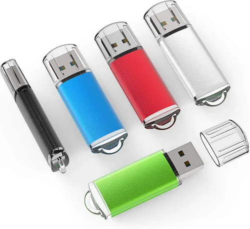 Vista 19 de TOPESEL Unidad flash USB 3.0 de 128 GB, memoria USB de alta velocidad para almacenamiento de datos (azul)