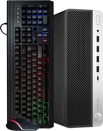 Vista 12 de HP Computadora de escritorio ProDesk 600G4 Hexa Core Intel i5 (3.2) 8 GB DDR4 RAM 1TB SSD estado sólido Windows 11 PC en casa u oficina