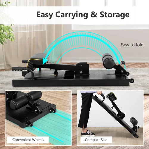 Vista 3 de Sissy - Máquina de sentadillas 8 en 1, máquina multifuncional para sentadillas, equipo de gimnasio en casa para entrenamiento de fuerza de piernas