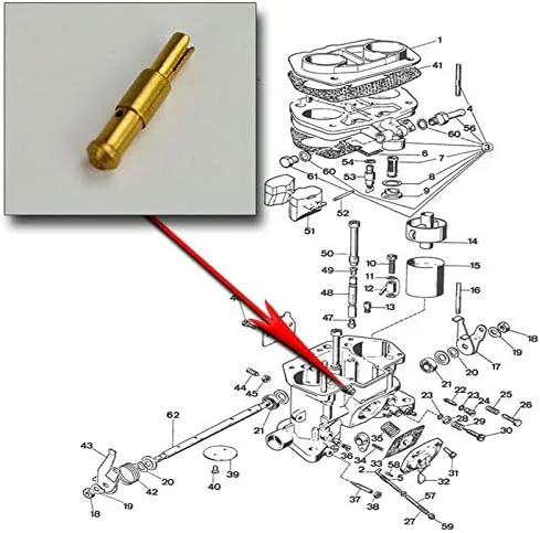 Vista 3 de Weber Idf Idle Jet 47, para Idf y HPMX, compatible con Dune Buggy