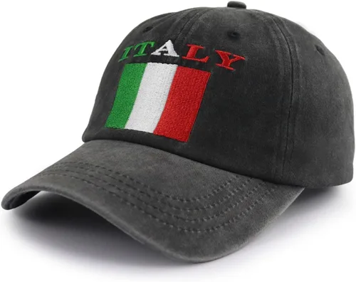 Vista 2 de Tbstlumd Gorra de béisbol bordada de algodón ajustable para hombres y mujeres de Italia