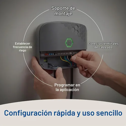 Vista 9 de Orbit 57985 B-hyve XR Controlador inteligente de rociadores para interiores y exteriores de 8 zonas