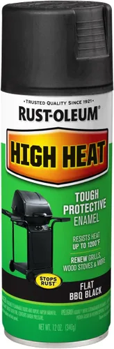 Vista 12 de Rust-Oleum 7750830 Pintura en aerosol de esmalte de alta temperatura, 12 onzas, almendra Protección de hasta 1200 °F, parrillas, ahumadores
