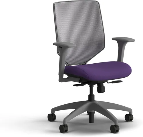 Vista 16 de HON Solve - Silla de oficina ergonómica, soporte de malla con respaldo de malla, soporte lumbar ajustable, brazos ajustables en altura, marco