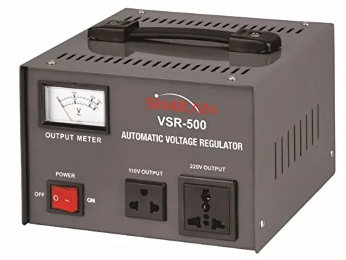 Vista 5 de Simran VSR-2000 Deluxe 110 V a 220/240 V Transformador de voltaje de dos vías con regulador de voltaje/estabilizador automático para conversión
