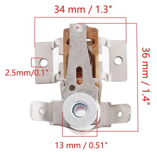 Vista 4 de COMOK 2 unids AC 250 V 125 V 16 A ajustable bimetálico cocina temperatura calefacción termostato controlador interruptor