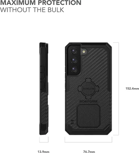 Vista 7 de Rokform - Funda para Galaxy S22, serie resistente, funda magnética con bloqueo giratorio, armadura probada contra caídas (negro)