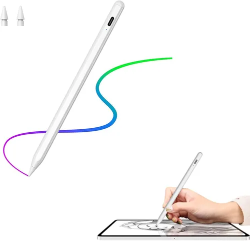 Vista 8 de Lápiz óptico para iPad con sensibilidad a la inclinación y rechazo de palma, lápiz activo compatible con Apple iPad Pro de 11/12.9 pulgadas, iPad