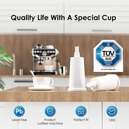 Vista 2 de Waterdrop BES008 Filtro de café, repuesto para filtro de agua Breville® BES008, máquina de café espresso Breville® Oracle® Jet BES985, Barista Touch