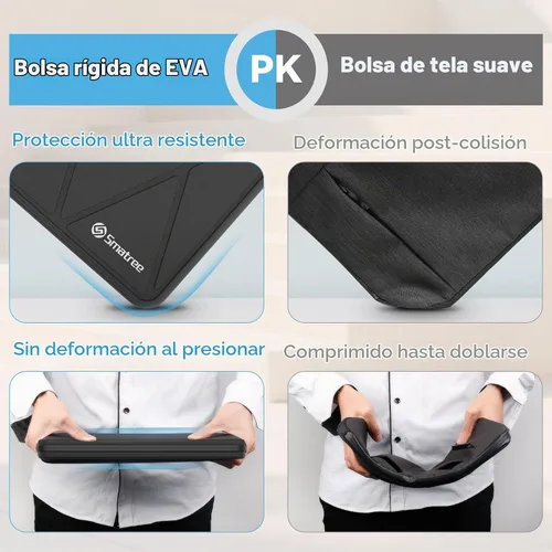 Vista 5 de Smatree M82T Hard Protective 15.6 inch Laptop Case for HP/Lenovo/DELL/ASUS Negro