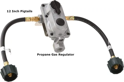 Vista 5 de AP Products Paquete LP de control de tanque con regulador de gas LP de cambio automático Flame King