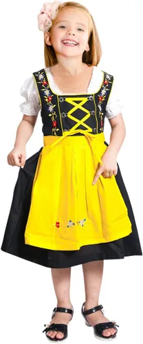 Vista 4 de Dirndl Dik05 - 3 piezas para niños, talla 10, Oktoberfest Drindle-s Dress-es costume