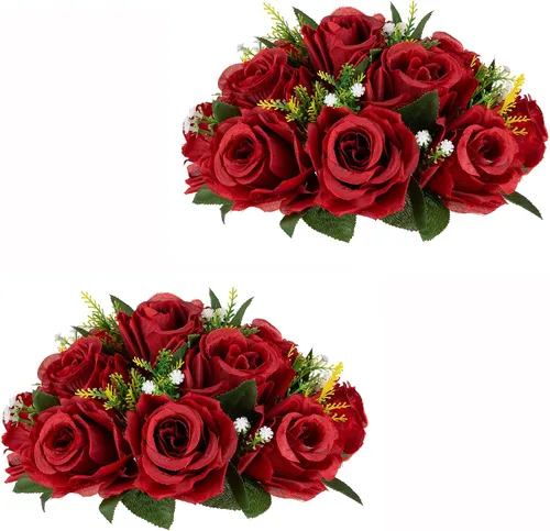 Vista 59 de Centros de mesa de flores para mesas de boda: decoraciones de mesa de Halloween, bolas de flores negras, centros de mesa para compromiso, ceremonia