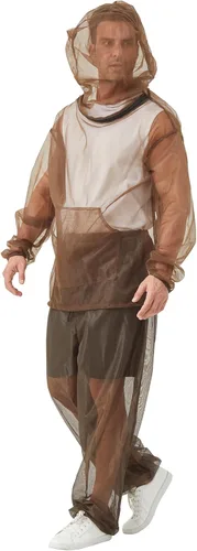 Vista 8 de Aventik Chaqueta de mosquito, pantalones de mosquito, traje de mosquito, malla que no se transparenta, súper ligera, mantiene la seguridad fresca