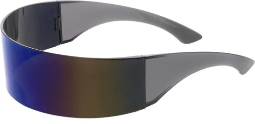 Vista 3 de zeroUV – Anteojos de sol diseño futurista., Azul, Unitalla