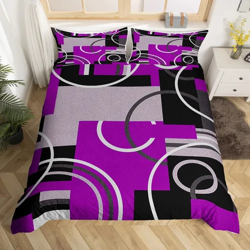 Vista 33 de Erosebridal Bohemian Duvet Cover Twin Country Southwestern Comforter Cover for Kids Teens Boho Aztec Arrows Diamond Bedding Set Black Gray Geometric