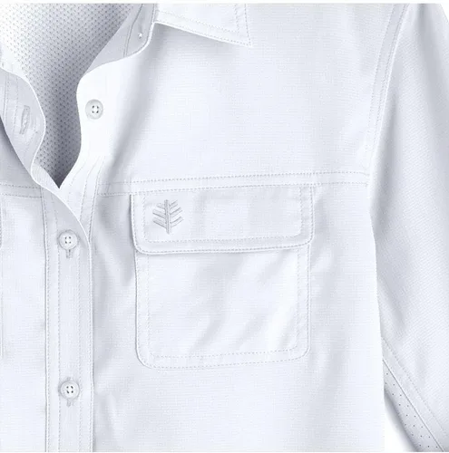 Vista 4 de Coolibar Camiseta de viaje Mylitta UPF 50+ para mujer - Protección solar