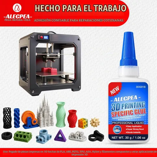 Vista 6 de ALECPEA - Pegamento de impresión 3D, 1.06 oz (30 g), súper pegamento fino