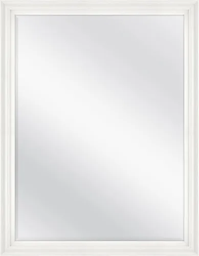 Vista 17 de MCS Simplicity - Espejo de pared grande de 21.5x25.5 pulgadas, espejo negro con detalle biselado, espejo para colgar en pared vertical u horizontal
