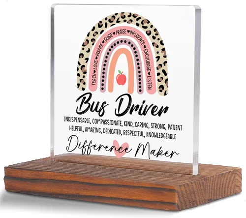 Vista 29 de Letrero decorativo de escritorio transparente para después de la escuela, regalo de agradecimiento para mujeres y hombres, regalos de agradecimiento