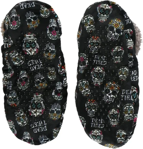 Vista 2 de Lazy One Pantuflas peludas para mujer, bonitas pantuflas de casa con forro polar, bonitos calcetines